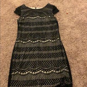 Black lace dress